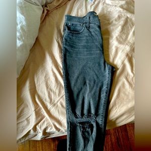 Madewell size 33 plus size women’s light black/ grey denim